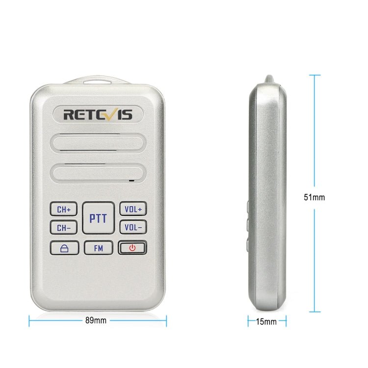 RETEVIS RT20 2W 400 - 470MHz 16CHS Mini FM Radio Two Way Radio Walkie Talkie,, RT20,US Plug, RT20,EU Plug - ORIWHIZConsumer ElectronicsHandheld Walkie TalkieRETEVIS