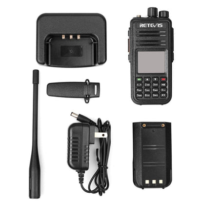 RETEVIS RT3S 136 - 174MHz + 400 - 480MHz 3000CH Handheld DMR Digital Two Way Radio Walkie Talkie, GPS Version, RT3S, GPS Version - ORIWHIZConsumer ElectronicsHandheld Walkie TalkieRETEVIS