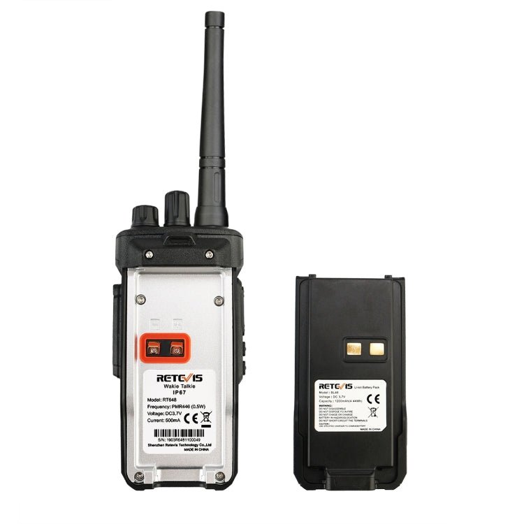RETEVIS RT48 2W 16CHS Waterproof FRS Handheld Walkie Talkie, US Plug, RT48 - ORIWHIZConsumer ElectronicsHandheld Walkie TalkieRETEVIS