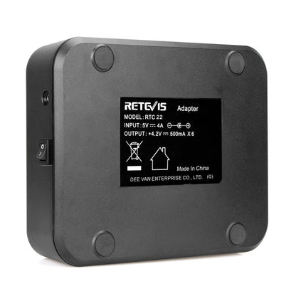 RETEVIS RTC22 Multi - function Six - Way Walkie Talkie Charger for Retevis RT22,, RTC22 EU Plug, RTC22 US Plug - ORIWHIZConsumer ElectronicsRETEVISWalkie Talkie