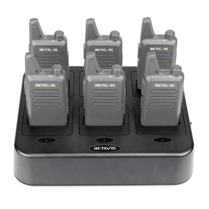 RETEVIS RTC22 Multi - function Six - Way Walkie Talkie Charger for Retevis RT22,, RTC22 EU Plug, RTC22 US Plug - ORIWHIZConsumer ElectronicsRETEVISWalkie Talkie