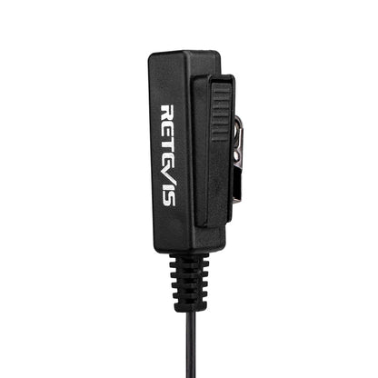 RETEVIS TK 2 Pin Long Clip Air Guide Covert Acoustic Tube Earpiece Speaker Microphone for H - 777 / RT - 5R / RT - 5RV / RT - B6, TK Long Clip - ORIWHIZConsumer ElectronicsRETEVISWalkie Talkie