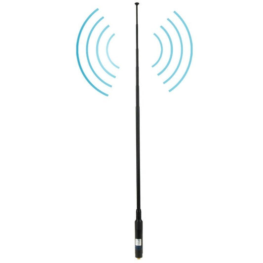 RH660S Dual Band 144/430MHz High Gain SMA - F Telescopic Handheld Radio Antenna for Walkie Talkie, Antenna Length: 108.5cm - ORIWHIZConsumer ElectronicsWalkie TalkieWalkie Talkie Antenna