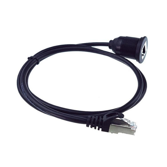 RJ45 CAT5e Ultra Category 5 Cable Round Single Port Male To Female Car Waterproof Cable, 1m RJ45 - ORIWHIZCar Replacement PartsDIY CablesIn Car