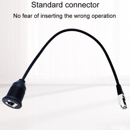 RJ45 CAT5e Ultra Category 5 Cable Round Single Port Male To Female Car Waterproof Cable, 1m RJ45 - ORIWHIZCar Replacement PartsDIY CablesIn Car