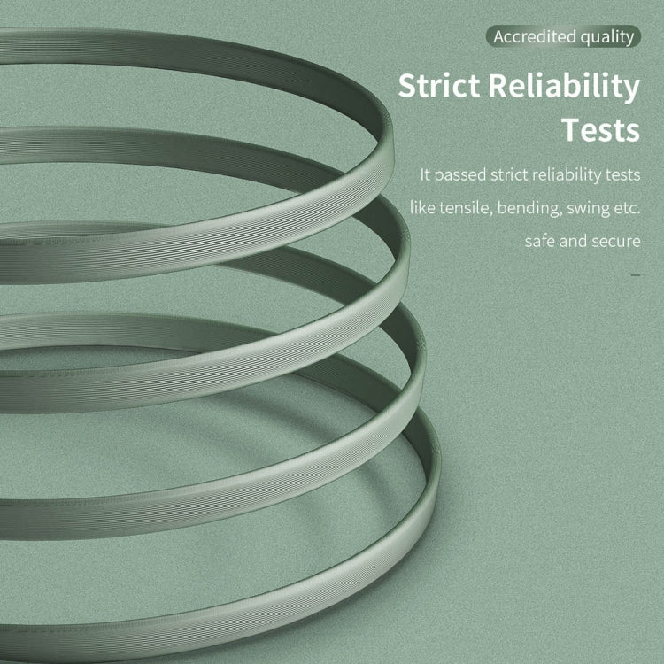 ROCK S1 5V / 2.4A USB - C / Type - C Charging + Data Synchronization TPE Flat Shape Data Cable, Cable Length: 1m, USB - C / Type - C - ORIWHIZ