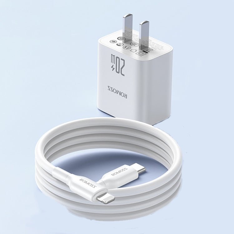 ROMOSS AC20RA PD 20W Type - C/USB - C Charger Adapter CN Wall Plug, Only Plug, With Cable Kit - ORIWHIZ