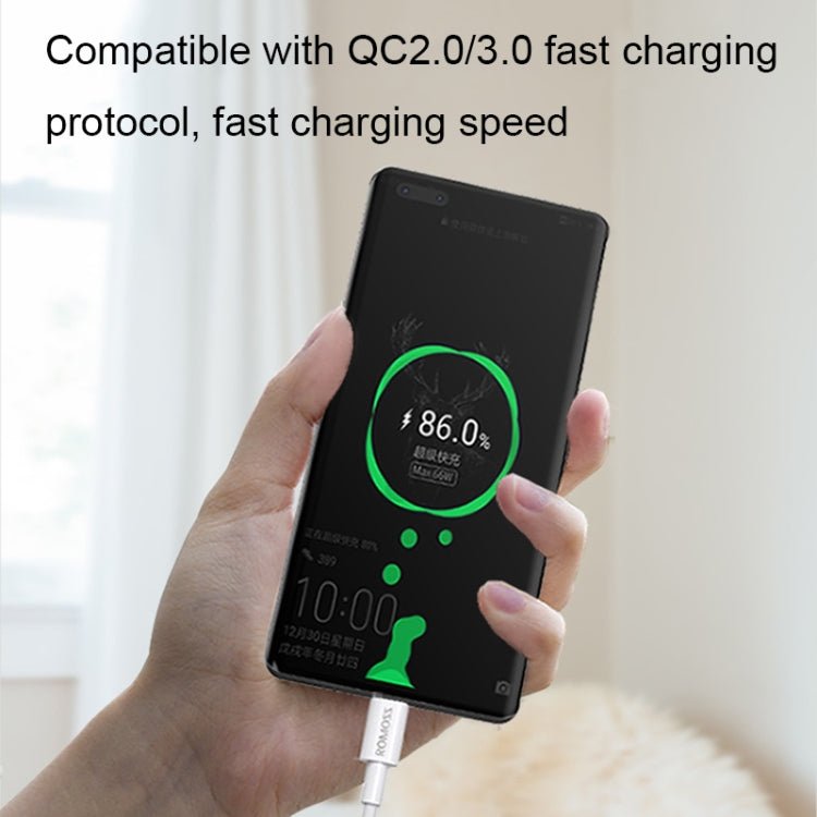 ROMOSS CB304 6A 100W USB to Type - C/USB - C Data Cable, Length: 0.2m, 0.2m, 1m, 1.5m, 2m - ORIWHIZ