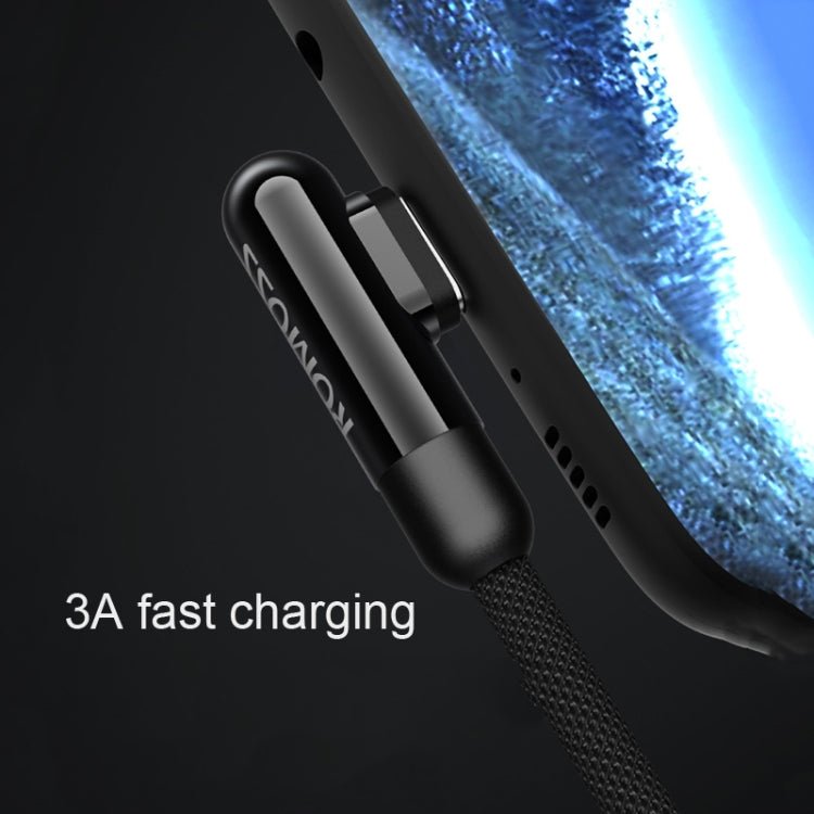 ROMOSS CB30B Type - C / USB - C Android Data Cable Mobile Phone Elbow Fast Charging Line, CB30B 0.2m, CB30B 1.2m - ORIWHIZ