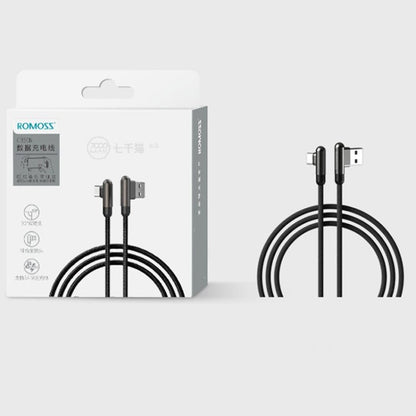 ROMOSS CB30B Type - C / USB - C Android Data Cable Mobile Phone Elbow Fast Charging Line, CB30B 0.2m, CB30B 1.2m - ORIWHIZ