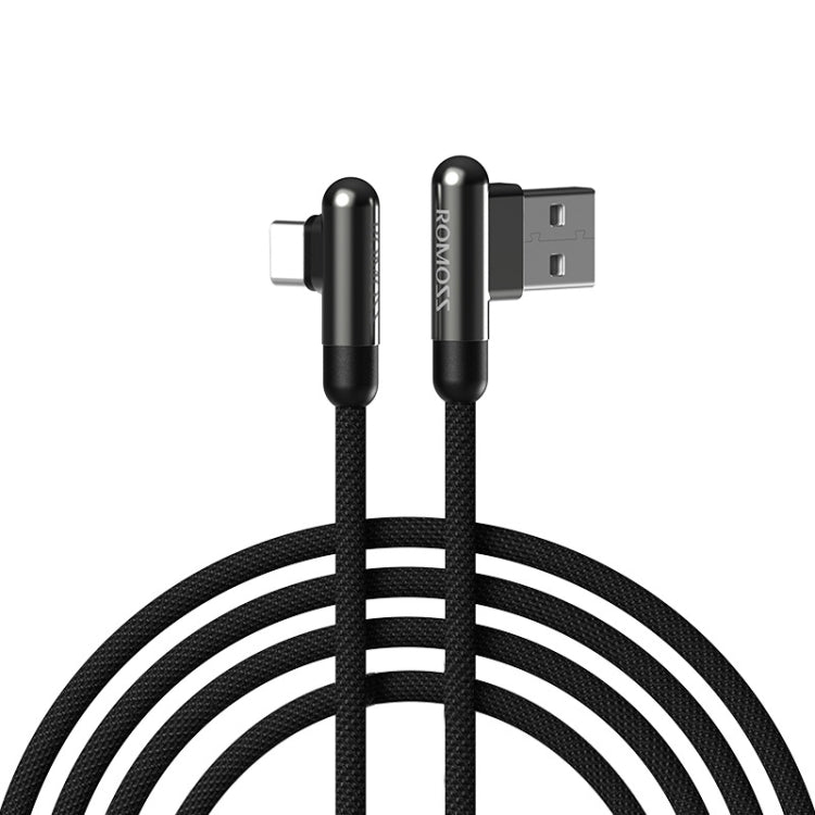 ROMOSS CB30B Type - C / USB - C Android Data Cable Mobile Phone Elbow Fast Charging Line, CB30B 0.2m, CB30B 1.2m - ORIWHIZ