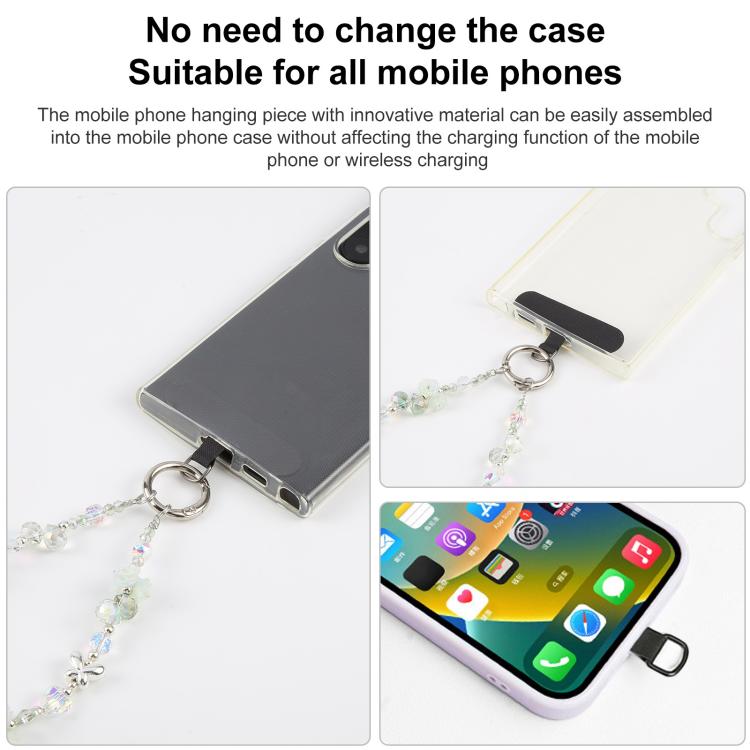 Rose Bead Chain Phone Anti - lost Short Lanyard - ORIWHIZApple AccessoriesGadgetsLanyards & Wrist Straps