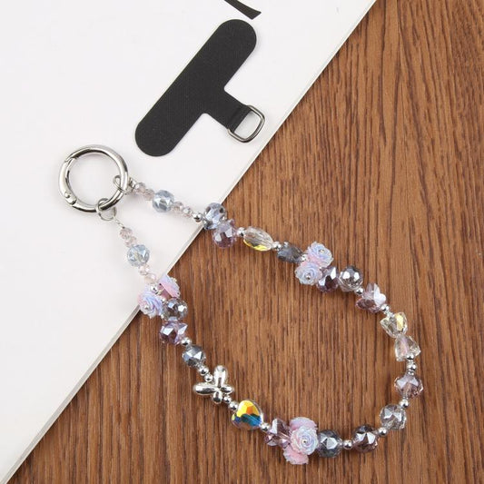 Rose Bead Chain Phone Anti - lost Short Lanyard - ORIWHIZApple AccessoriesGadgetsLanyards & Wrist Straps