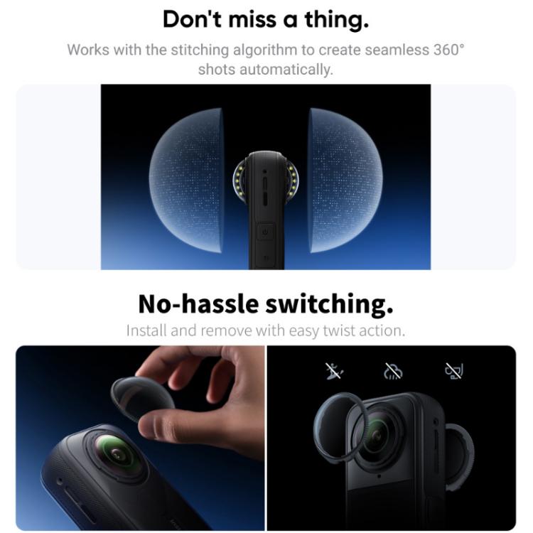 Rotating Anti - Scratch Lens Film, For insta360 X5 - ORIWHIZDJI & Insta360 AccessoriesInsta360 X SeriesLen Accessories