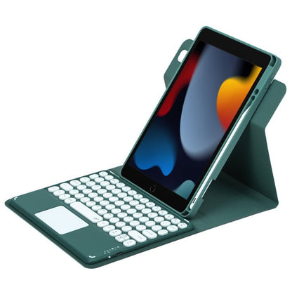 Round Button 360 Degree Rotatable Bluetooth Keyboard Leather Case with Touchpad, For iPad 10th Gen 10.9 2022, For iPad Air 2022 / iPad Pro 11 2021, For iPad 10.2 2021 / Air 2019 - ORIWHIZApple AccessoriesiPad KeyboardiPad Keyboard Universal