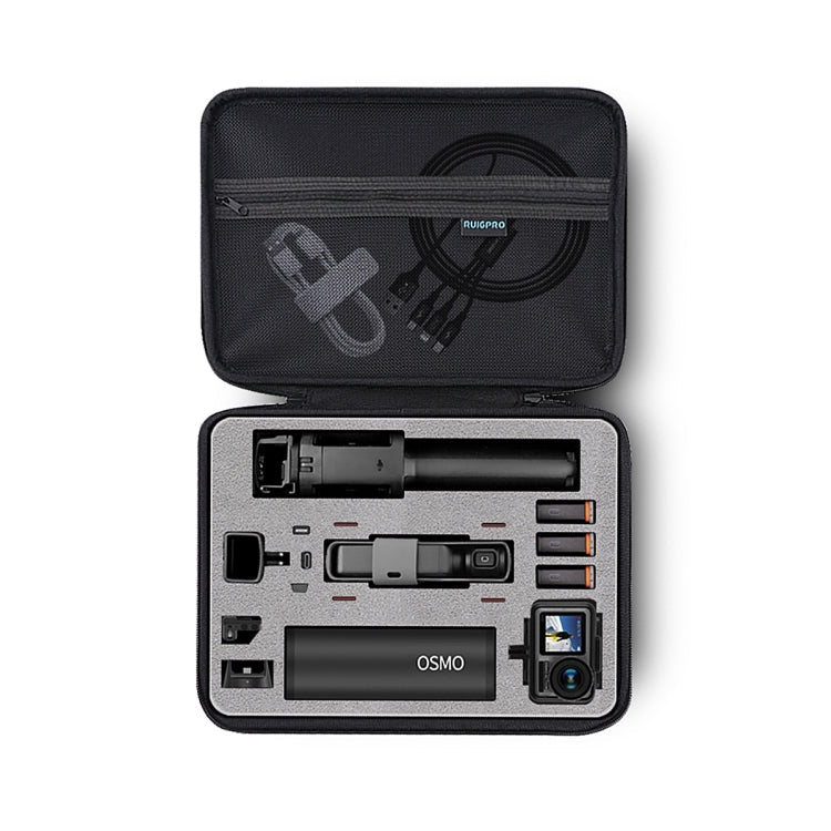 RUIGPRO Oxford Waterproof Storage Box Case Bag for DJI OSMO Pocket Gimble Camera / OSMO Action, Size: 30.2x20.8x7.2cm, RG52 - ORIWHIZCase & BagsDJI & Insta360 AccessoriesOsmo Pocket Accessories