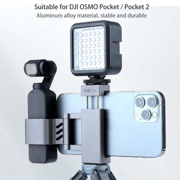 RUIGPRO Smartphone Fixing Clamp 1/4 inch Holder Mount Bracket for DJI OSMO Pocket / Pocket 2 - ORIWHIZDJI & Insta360 AccessoriesMount & HolderOsmo Pocket Accessories