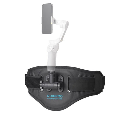 RUIGPRO Waist Belt Mount Strap, For Phone Gimbal Stabilizer, With Action Cameras Adapter, With Phone Clamp, With Phone Clamp & Selfie Stick, With Adapter & Selfie Stick - ORIWHIZChest BeltDJI & Insta360 AccessoriesRUIGPRO