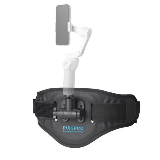 RUIGPRO Correa de montaje para cinturón, para estabilizador de gimbal de teléfono, con adaptador para cámaras de acción, con abrazadera para teléfono, con abrazadera para teléfono y palo selfie, con adaptador y palo selfie - ORIWHIZ Cinturón de pecho Accesorios DJI e Insta360 RUIGPRO