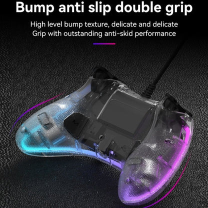 S03 Glare Transparent Wired Gamepad for Nintendo Switch/Sony PS/Computer, Black, White - ORIWHIZNintendo AccessoriesNintendo Accessories GamepadsToys & Hobbies
