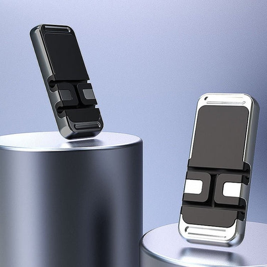 S15 Magnetic Aluminum Alloy Bracket Data Cable Storage Sticker Car Phone Holder - ORIWHIZ