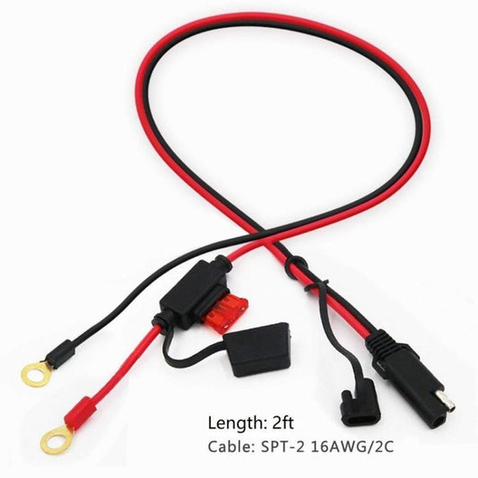 SAE To O - Type Ring Connector Quick Disconnect SAE Car Storage Battery Extension Cable - ORIWHIZCar Replacement PartsDIY CablesIn Car