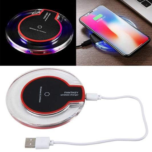 Safety Wireless and Limitless QI - standard Wireless Charger Fast Charging Charger with Micro USB Cable, Black+White, White - ORIWHIZ