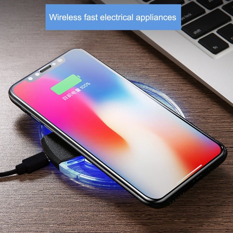 Safety Wireless and Limitless QI - standard Wireless Charger Fast Charging Charger with Micro USB Cable, Black+White, White - ORIWHIZ