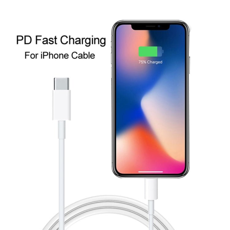 SDC - 20W 2 in 1 PD 20W USB - C / Type - C Travel Charger + 3A PD3.0 USB - C / Type - C to 8 Pin Fast Charge Data Cable Set, Cable Length: 1m,, US Plug, EU Plug, UK Plug - ORIWHIZ