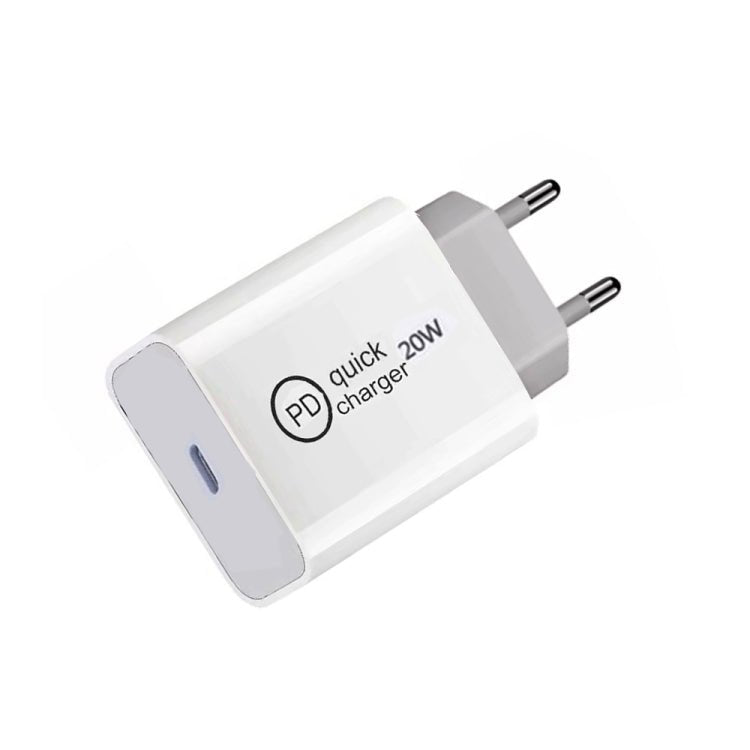 SDC - 20W PD 20W Single USB - C / Type - C Interface Travel Charger, EU Plug, US Plug, UK Plug - ORIWHIZ