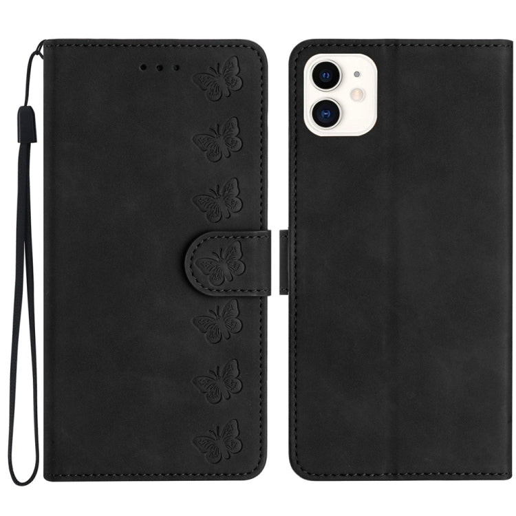 Seven Butterflies Embossed Leather Phone Case for iPhone 13/12/11 Series - ORIWHIZApple AccessoriesiPhone 13 mini CasesMore iPhone Cases