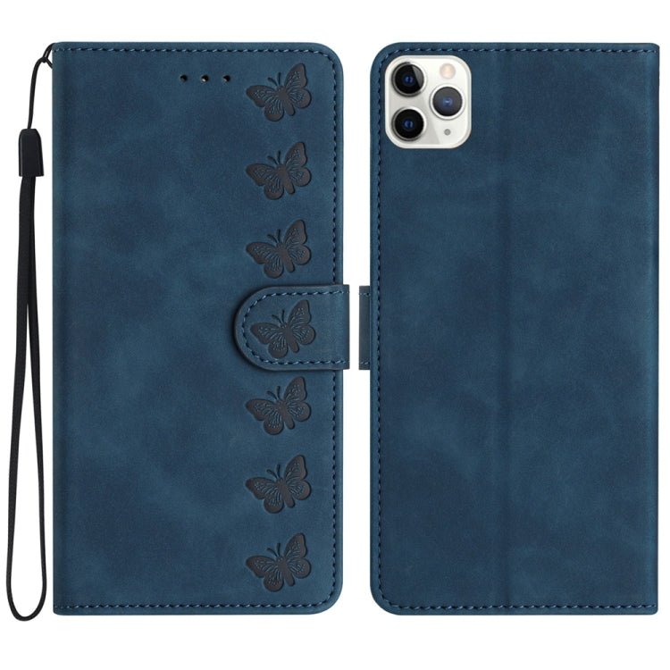 Seven Butterflies Embossed Leather Phone Case for iPhone 13/12/11 Series - ORIWHIZApple AccessoriesiPhone 13 mini CasesMore iPhone Cases