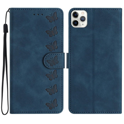Seven Butterflies Embossed Leather Phone Case for iPhone 13/12/11 Series - ORIWHIZApple AccessoriesiPhone 13 mini CasesMore iPhone Cases