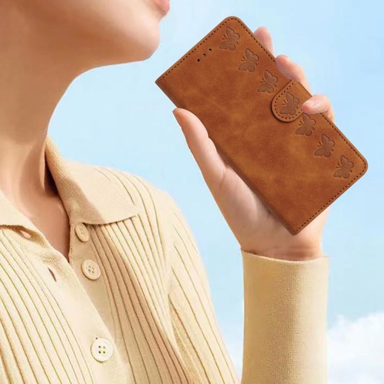 Seven Butterflies Embossed Leather Phone Case for iPhone 13/12/11 Series - ORIWHIZApple AccessoriesiPhone 13 mini CasesMore iPhone Cases