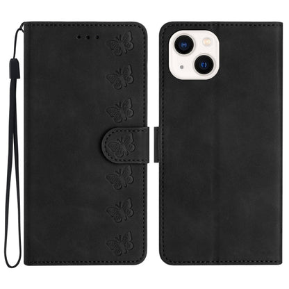 Seven Butterflies Embossed Leather Phone Case for iPhone 13/12/11 Series - ORIWHIZApple AccessoriesiPhone 13 mini CasesMore iPhone Cases