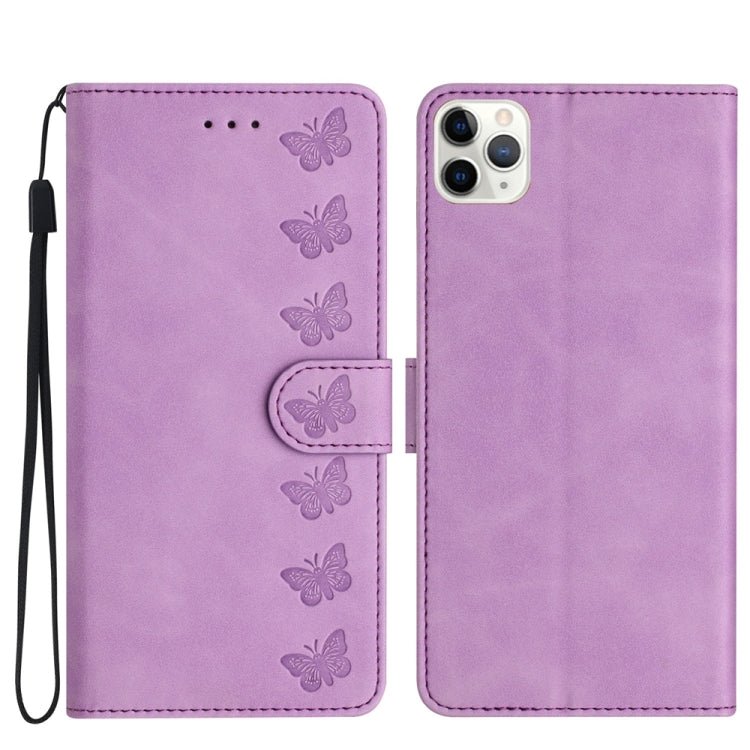 Seven Butterflies Embossed Leather Phone Case for iPhone 13/12/11 Series - ORIWHIZApple AccessoriesiPhone 13 mini CasesMore iPhone Cases