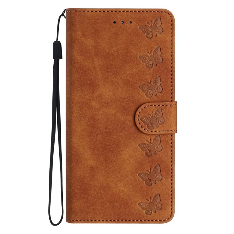 Seven Butterflies Embossed Leather Phone Case for iPhone 13/12/11 Series - ORIWHIZApple AccessoriesiPhone 13 mini CasesMore iPhone Cases