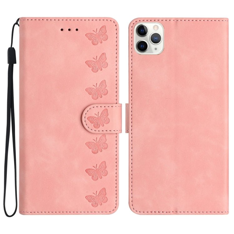 Seven Butterflies Embossed Leather Phone Case for iPhone 13/12/11 Series - ORIWHIZApple AccessoriesiPhone 13 mini CasesMore iPhone Cases