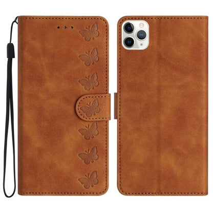 Seven Butterflies Embossed Leather Phone Case for iPhone 13/12/11 Series - ORIWHIZApple AccessoriesiPhone 13 mini CasesMore iPhone Cases
