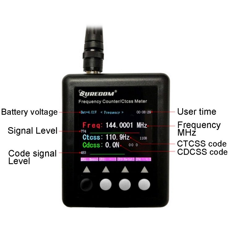 SF401 Plus Portable Handheld Frequency Counter for Walkie Talkie, Frequency: 27MHz - 3000MHz - ORIWHIZConsumer ElectronicsWalkie TalkieWalkie Talkie Other Accessories