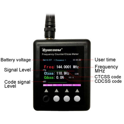 SF401 Plus Portable Handheld Frequency Counter for Walkie Talkie, Frequency: 27MHz - 3000MHz - ORIWHIZConsumer ElectronicsWalkie TalkieWalkie Talkie Other Accessories