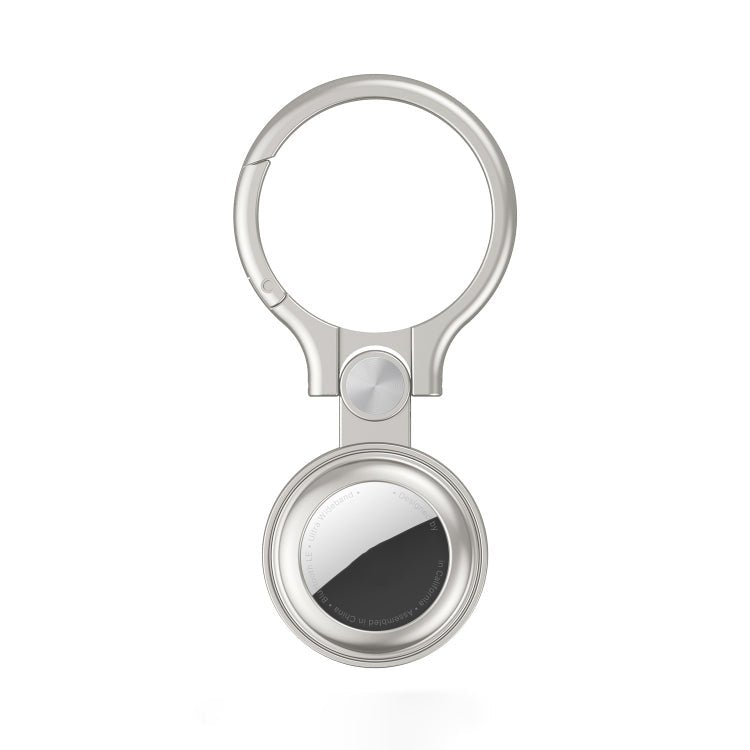 Shockproof Anti - scratch Full Metal Case Cover with Keychain Ring Loop, For AirTag - ORIWHIZ