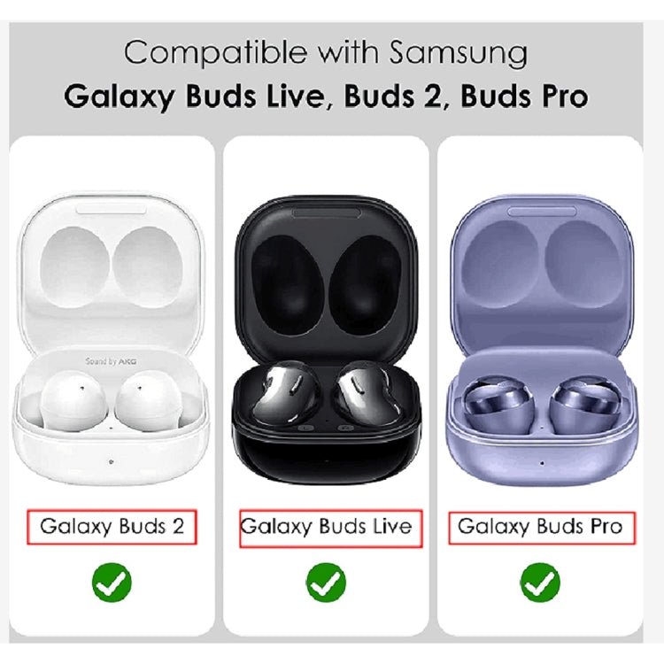 Shockproof Carbon Fiber Luggage Earphone Protective Case with Hook, For Samsung Galaxy Buds Live / Buds 2 / Buds Pro / Buds 2 Pro - ORIWHIZ