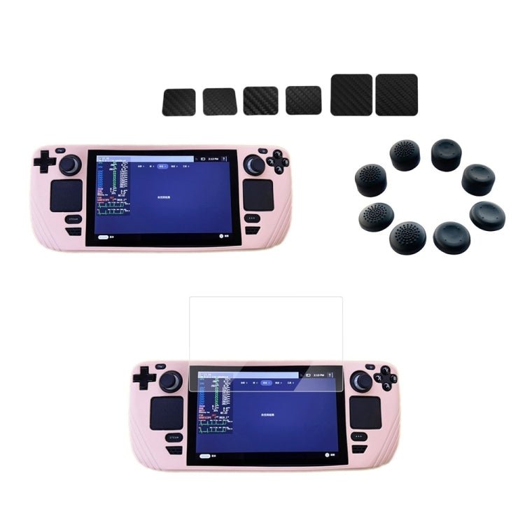 Shockproof Silicone Game Console Protective Case, Protective Case Pink, Protective Case Red, Protective Case Blue, Protective Case Black, Protective Case Transparent White, Protective Case Cyan, Protective Case Camouflage Red���������������������������... - ORIWHIZSteam Deck AccessoriesSteam Deck Accessories Cover CaseToys & Hobbies