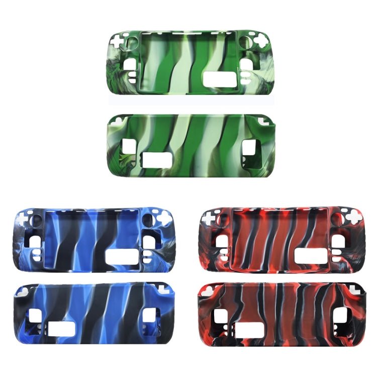 Shockproof Silicone Game Console Protective Case, Protective Case Pink, Protective Case Red, Protective Case Blue, Protective Case Black, Protective Case Transparent White, Protective Case Cyan, Protective Case Camouflage Red���������������������������... - ORIWHIZSteam Deck AccessoriesSteam Deck Accessories Cover CaseToys & Hobbies