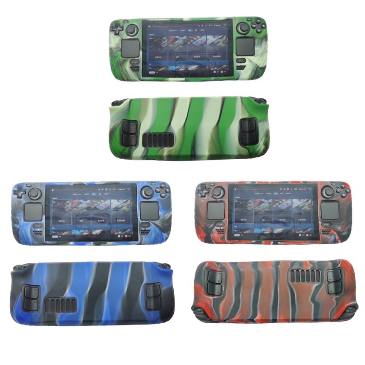 Shockproof Silicone Game Console Protective Case, Protective Case Pink, Protective Case Red, Protective Case Blue, Protective Case Black, Protective Case Transparent White, Protective Case Cyan, Protective Case Camouflage Red���������������������������... - ORIWHIZSteam Deck AccessoriesSteam Deck Accessories Cover CaseToys & Hobbies