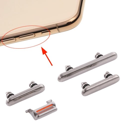 Side Keys (Power Button + Volume Button + Mute Button) for iPhone XS / XS Max, For iPhone XS / XS Max, For XS / XS Max - ORIWHIZ