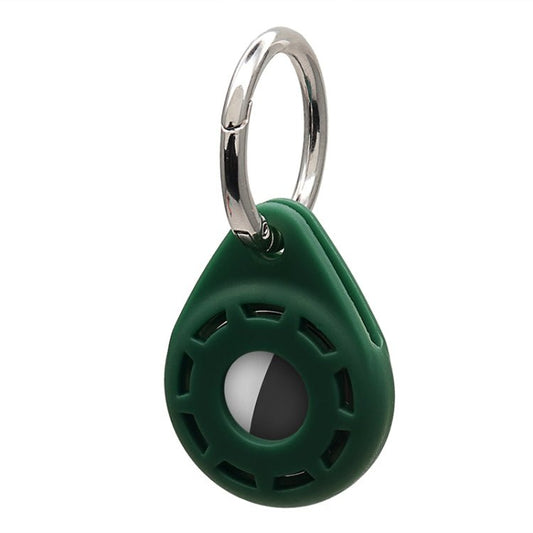 Silica Gel Anti - scratch Shockproof Protective Cover Soft Case with Keychain Ring Loop, For AirTag - ORIWHIZ
