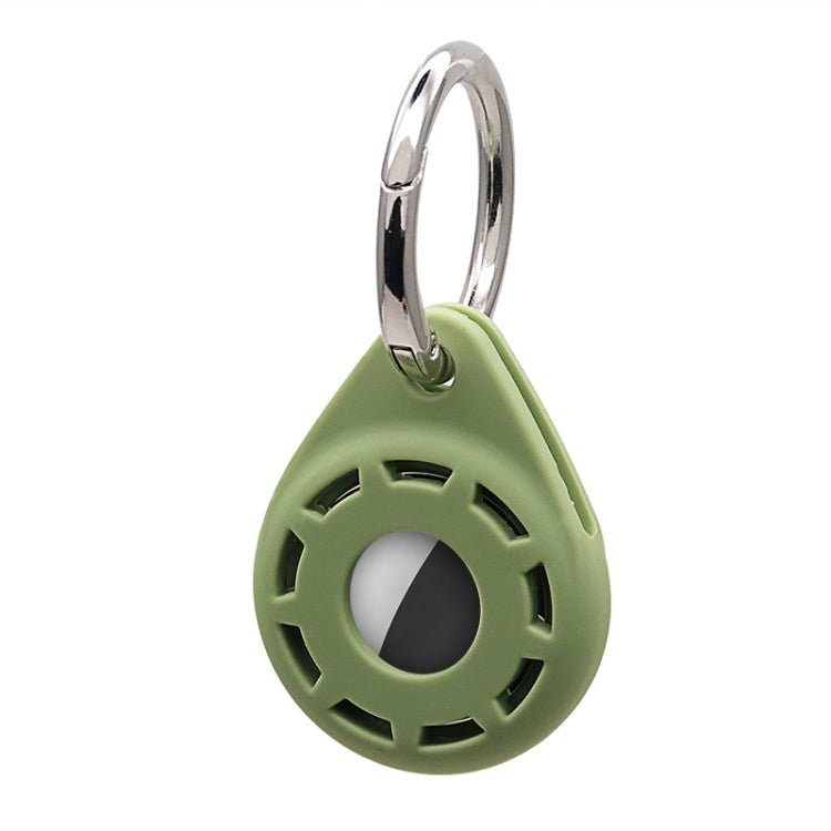 Silica Gel Anti - scratch Shockproof Protective Cover Soft Case with Keychain Ring Loop, For AirTag - ORIWHIZ