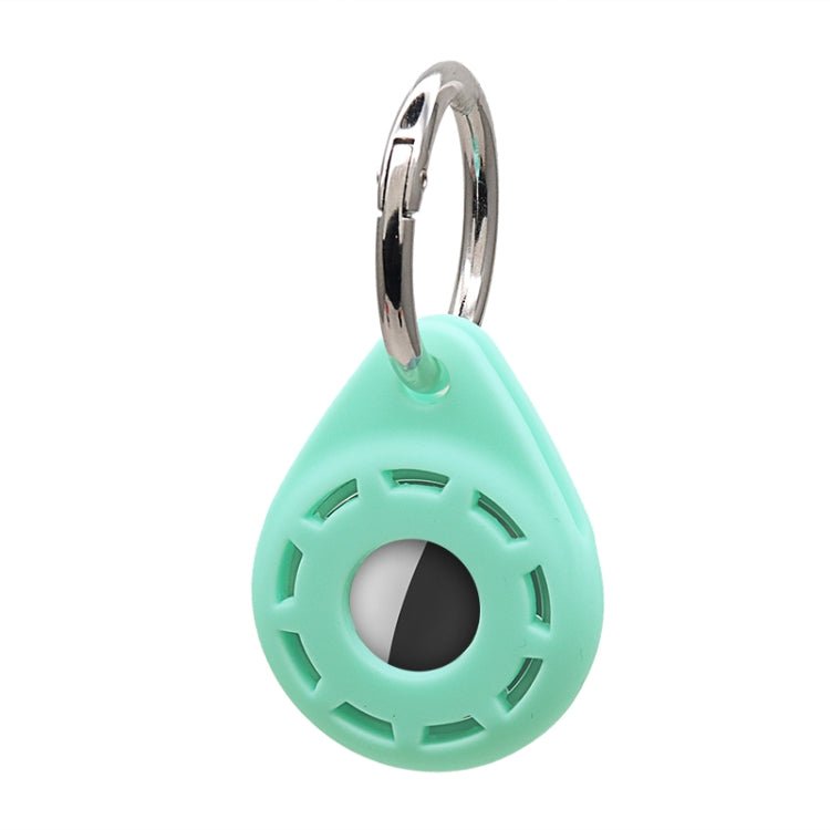Silica Gel Anti - scratch Shockproof Protective Cover Soft Case with Keychain Ring Loop, For AirTag - ORIWHIZ
